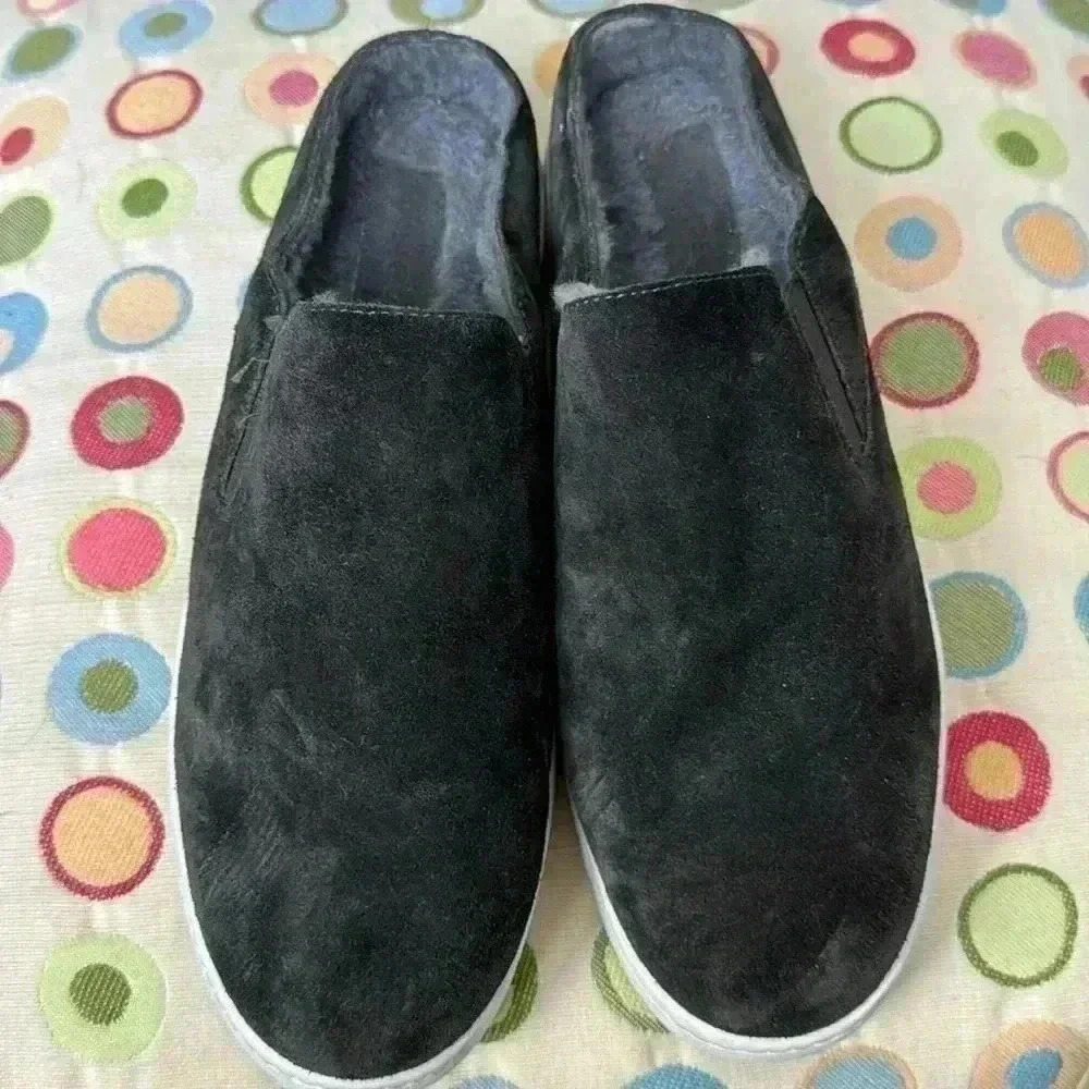 Vince Verrell 3 Suede Shearling Mule Style Sneaker Size 7.5